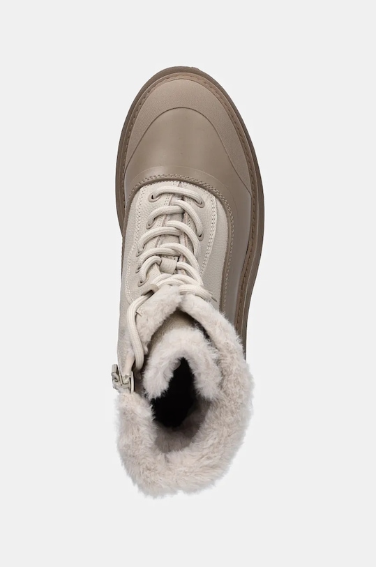 Ботфорты Flatform на шнуровке с утеплением Calvin Klein Jeans, бежевый — фото 4