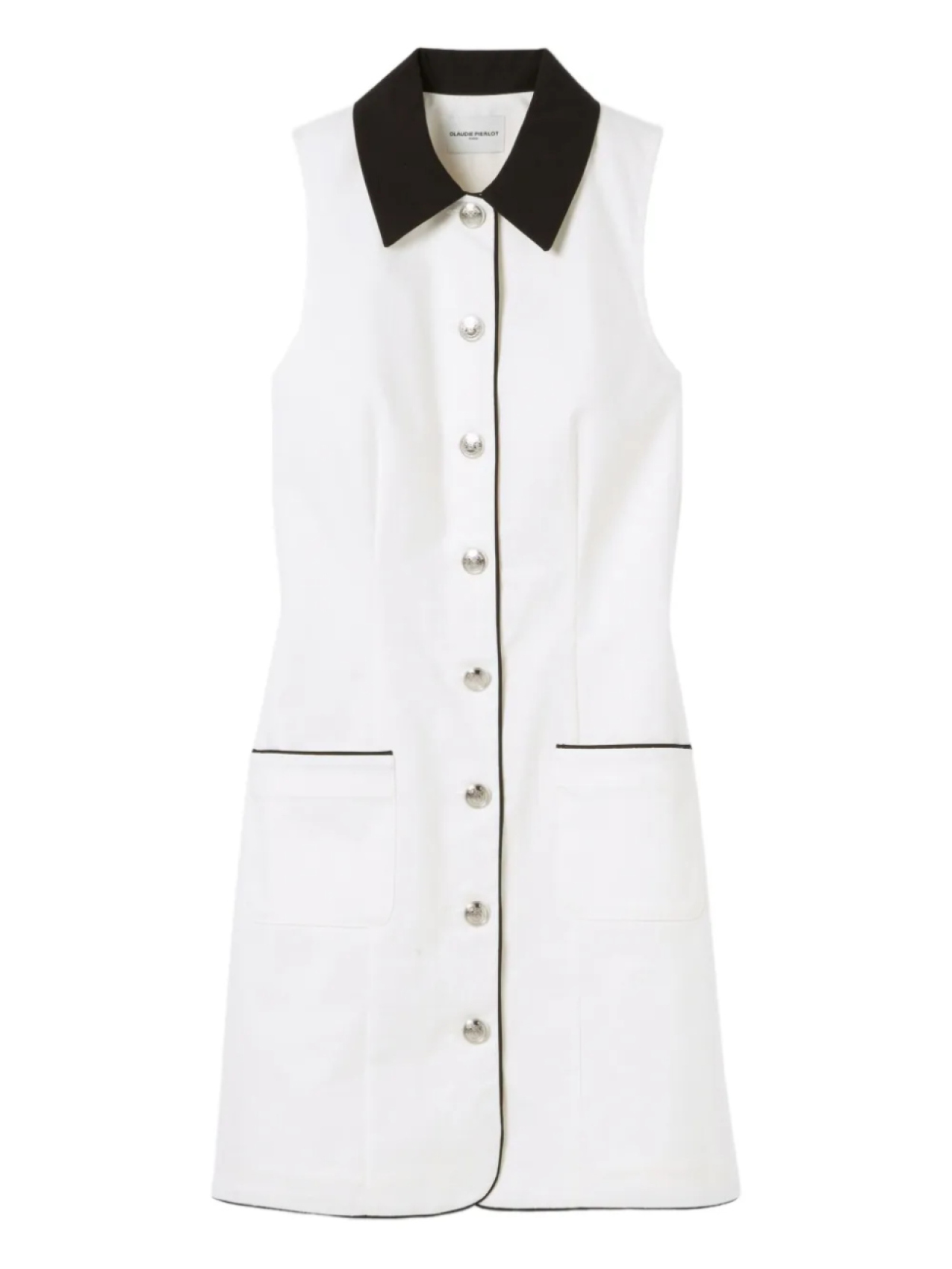 

Мини-платье без рукавов Claudie Pierlot, белый