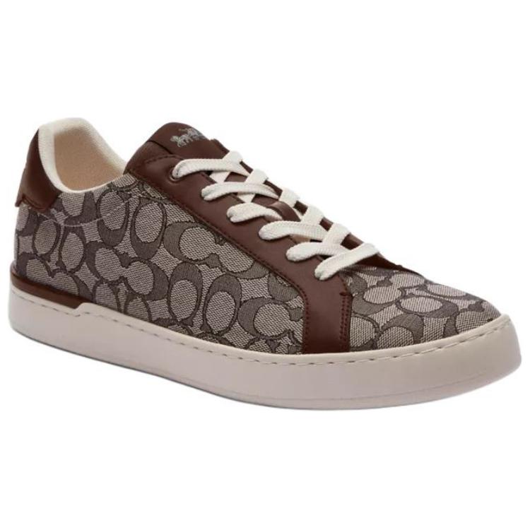 COACH Кроссовки Clip Low top Skateboard Shoes мужские коричневые — фото 4