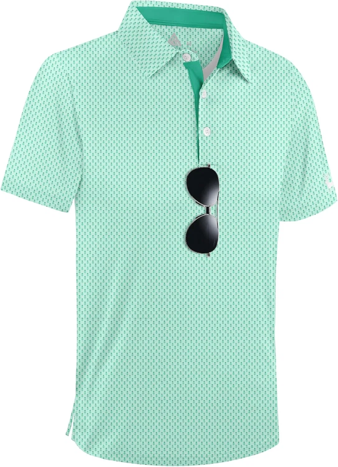 Детское поло SECOOD с принтом, Light Green Pineapple