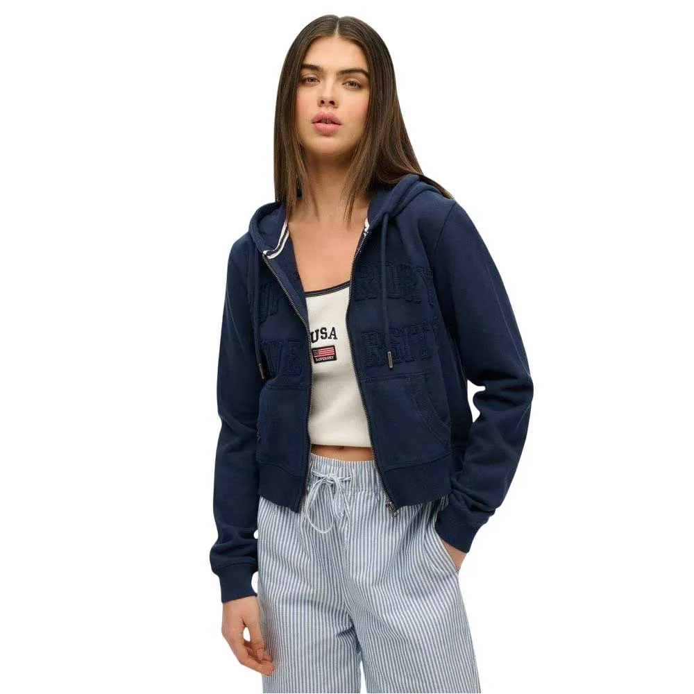 

Толстовка Superdry Athletic Tonal full zip, синий