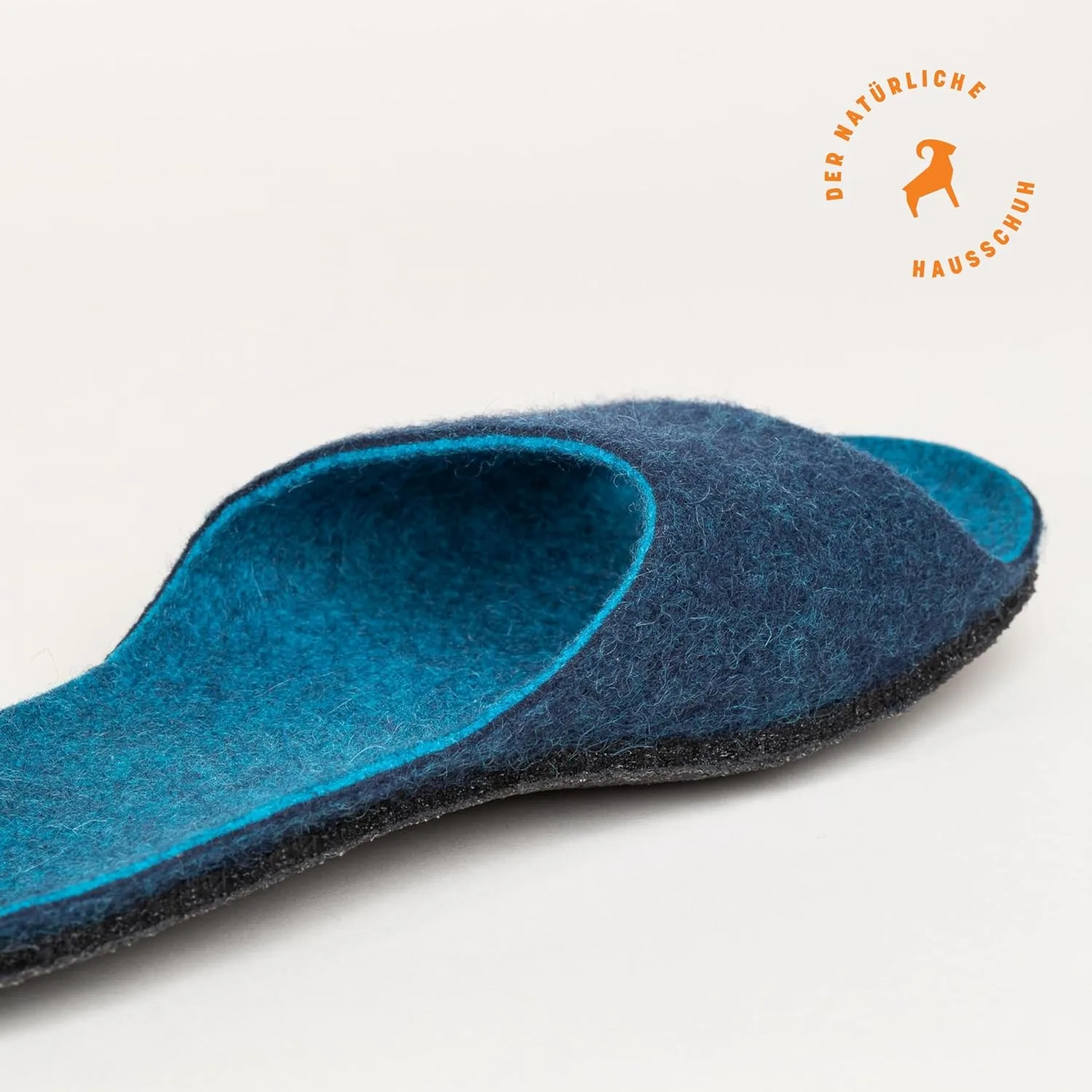 Женские босоножки из шерсти Magicfelt ST 722 - натуральная двухцветная шерсть мериноса | Тапочки с нескользящей анатомической подошвой | Войлочные тапочки унисекс — фото 4
