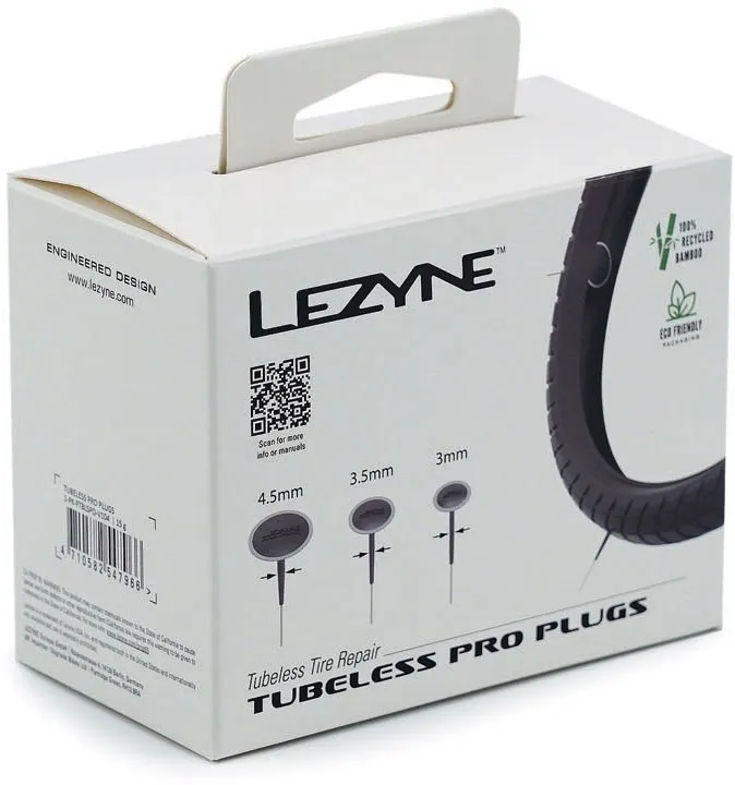

Трубчатые профессиональные заглушки Lezyne, Black