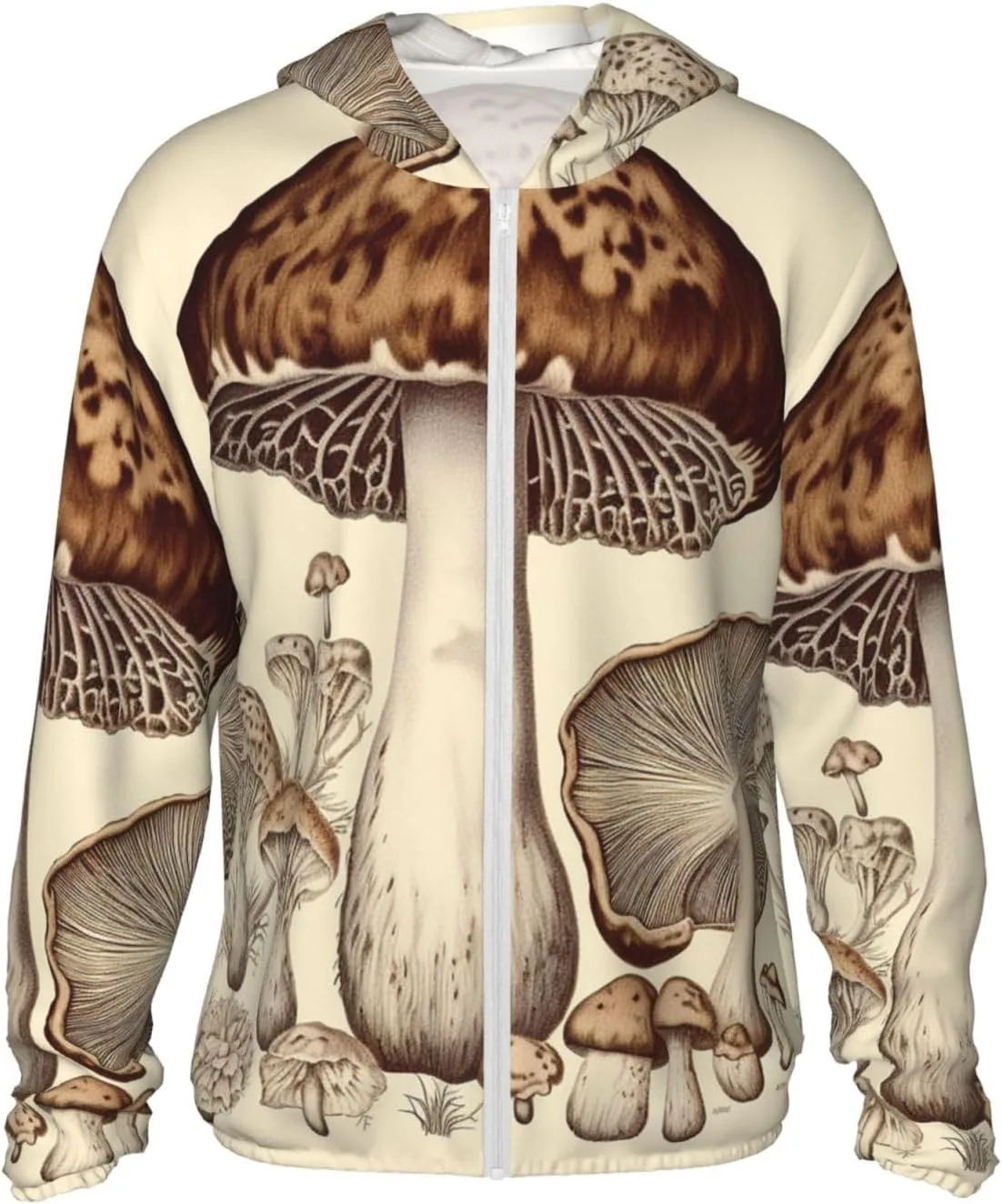

Мужская толстовка с защитой от солнца UPF 50+ с принтом Vintage Mushrooms DWVTSLH