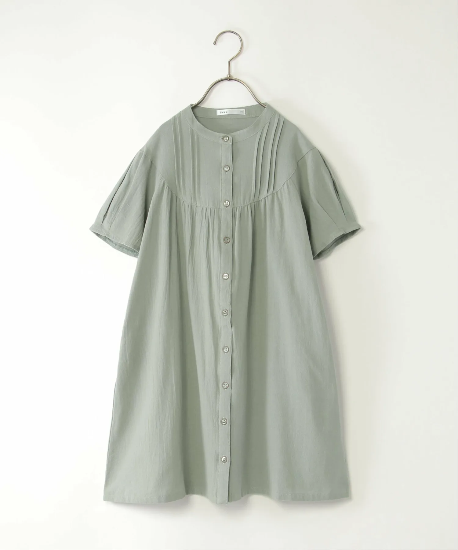 Платье-рубашка с открытым передом (120–160 см) Ikka, Olive Green