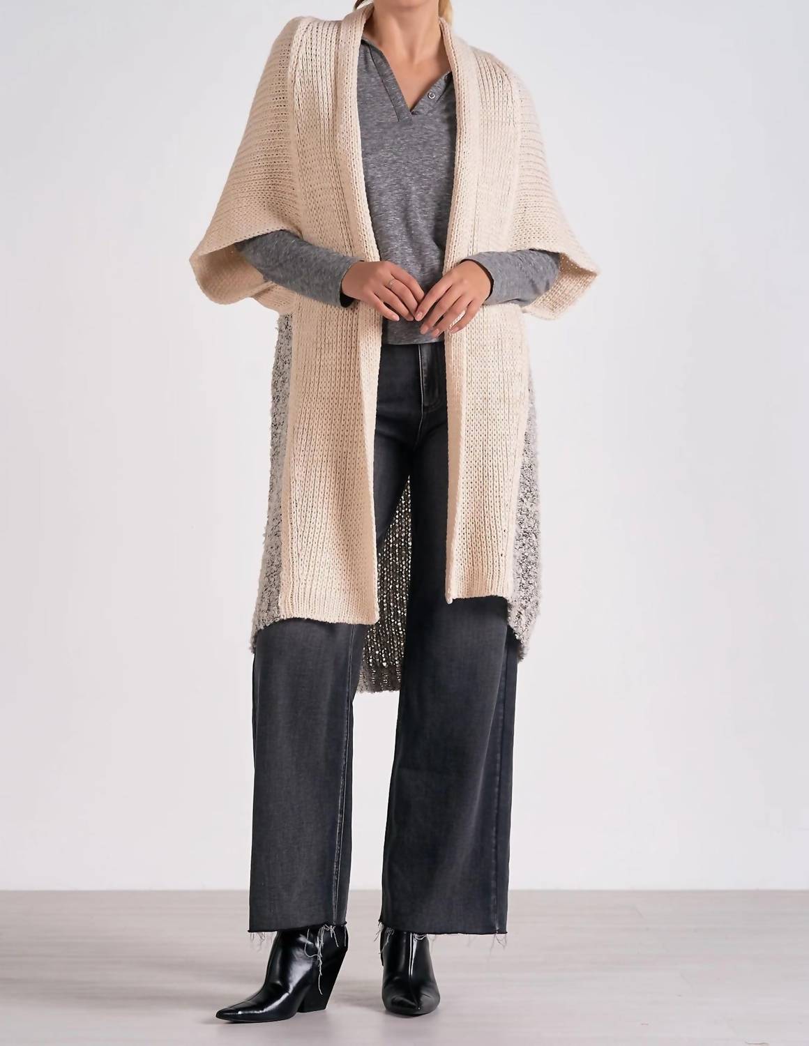 

Кардиган с длинными рукавами в цвете Off White ELAN