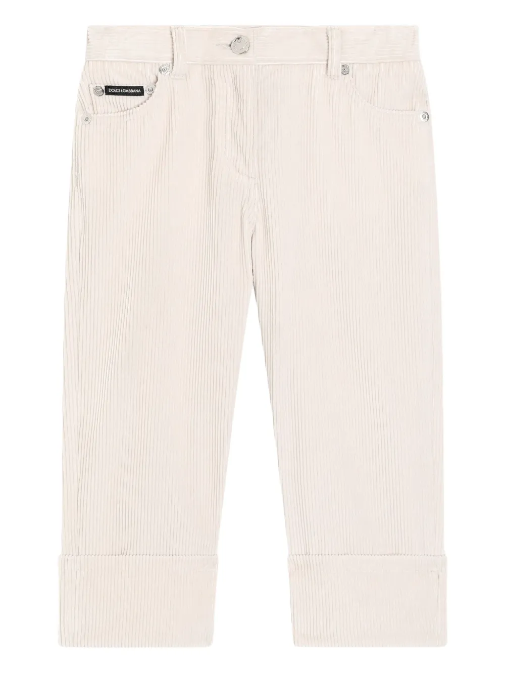 

Вельветовые брюки Dolce & Gabbana Kids, нейтральный