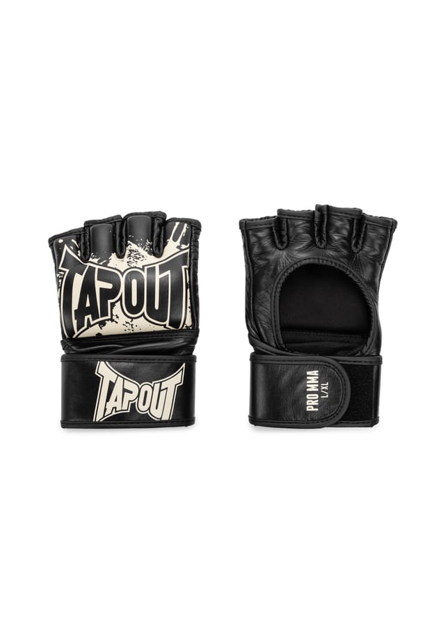 

Перчатки для профессиональных боевых действий ММА из кожи (1 пара) pro mma Tapout, мультиколор