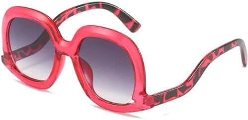 

Модные уникальные солнцезащитные очки для женщин, яркие градиентные оттенки, защита от УФ-излучения UV400 для мужчин, трендовые персонализированные солнцезащитные очки MTZJH, Red Gray