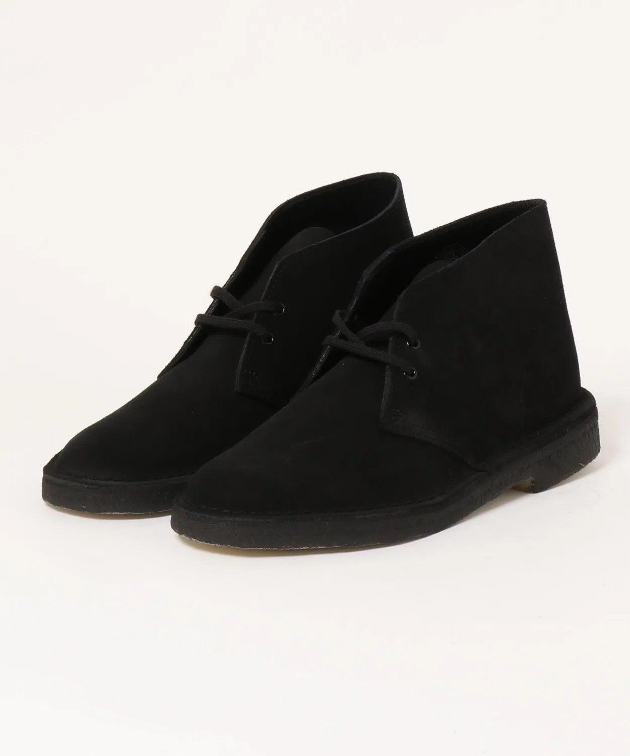 Ботинки Desert Boot из замши, Clarks, на шнуровке, черные