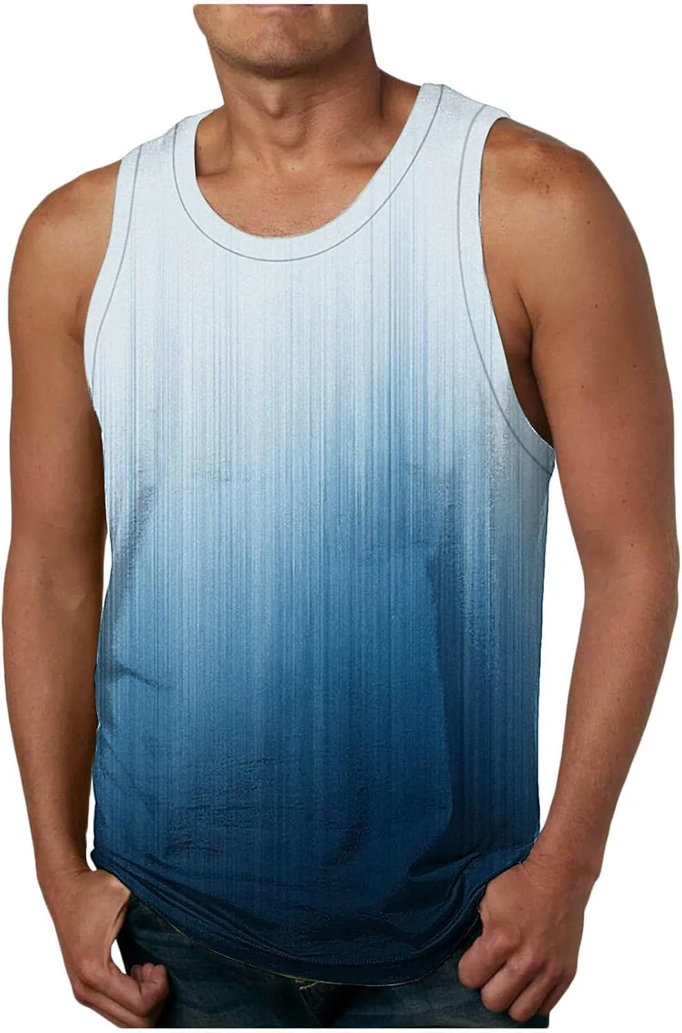 Мужская майка для тренировок Gradient, Blue