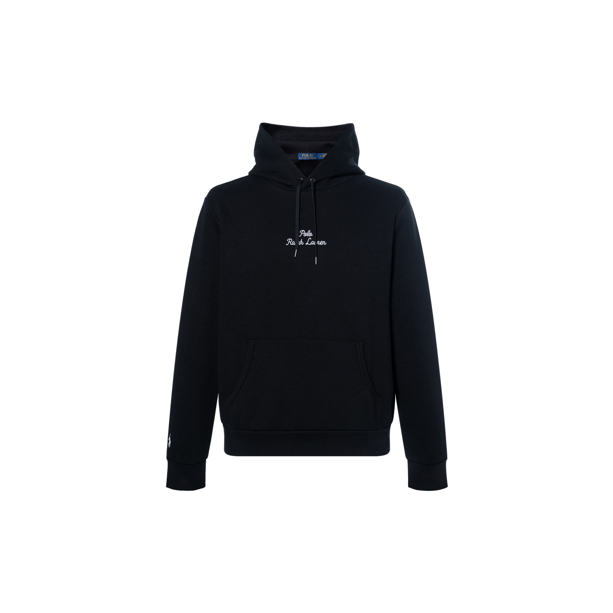 

Логотип худи из двойного трикотажа Polo Ralph Lauren, черный