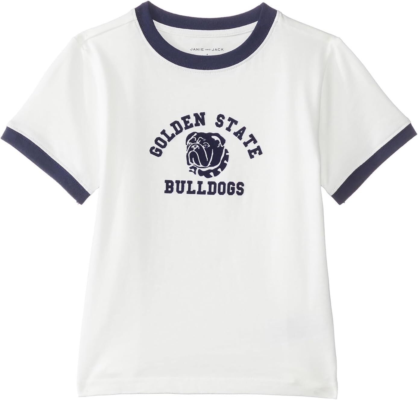 

Футболка Janie and Jack Bulldog Graphic Tee, желтый