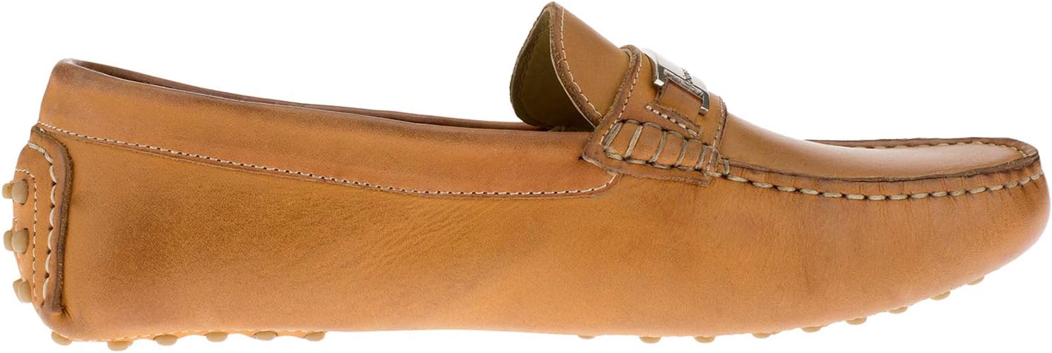 Мужские кожаные мокасины DTI BB Signature Drenot Slip-On для вождения Dti Darya Trading, оранжевый — фото 3