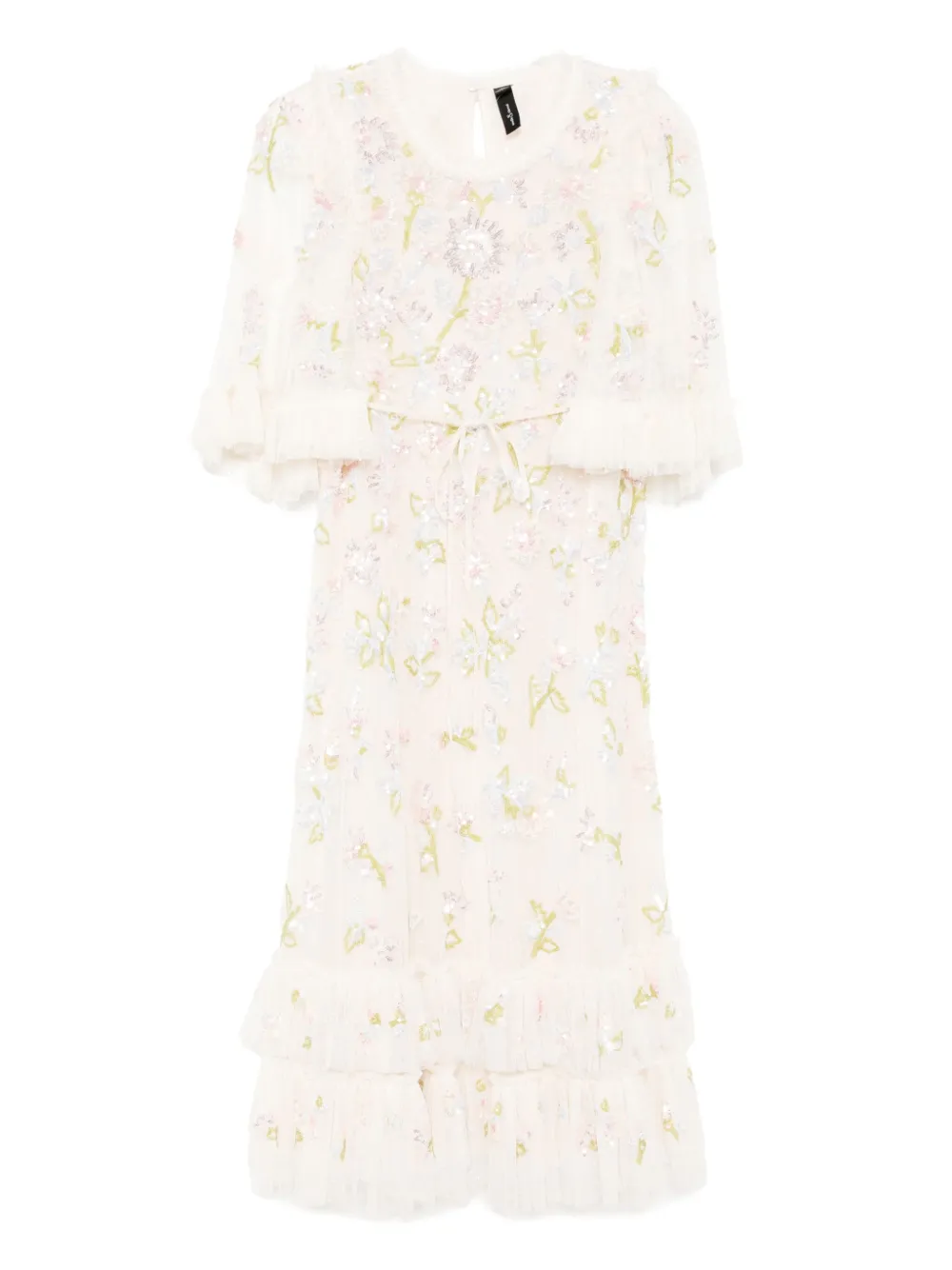 

Платье с пайетками Needle & Thread, нейтральный