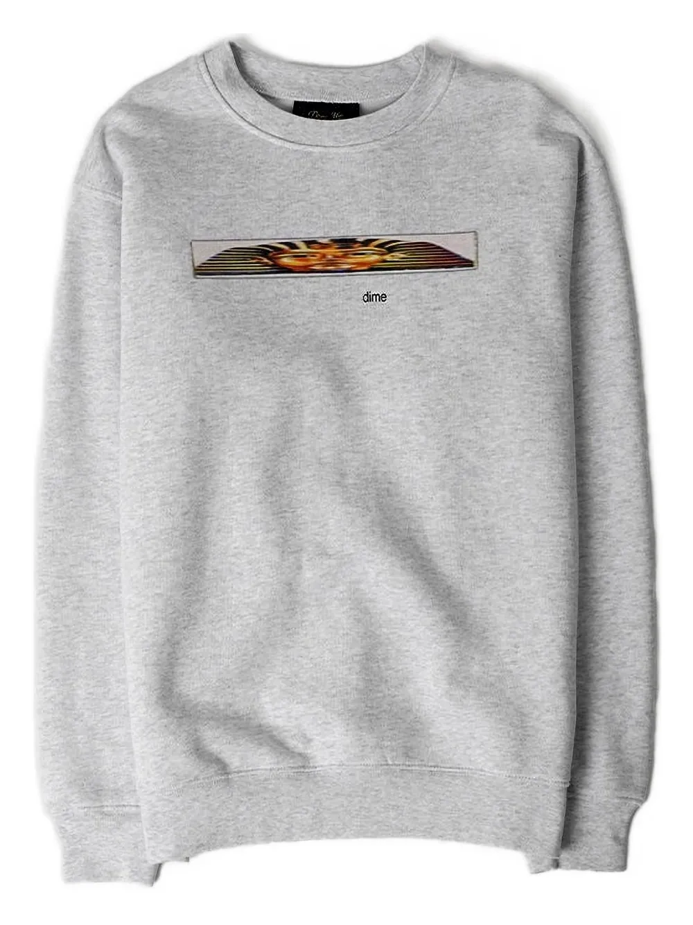 

Свитшот с принтом "Фараон" и круглым вырезом dime, серый