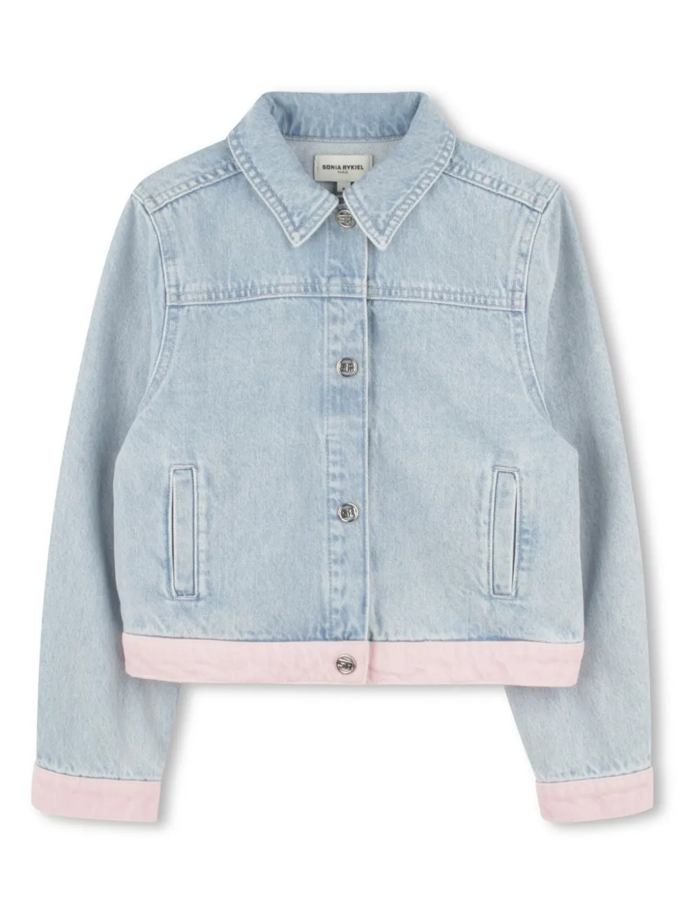 

Джинсовая куртка с кристаллами SONIA RYKIEL ENFANT, синий