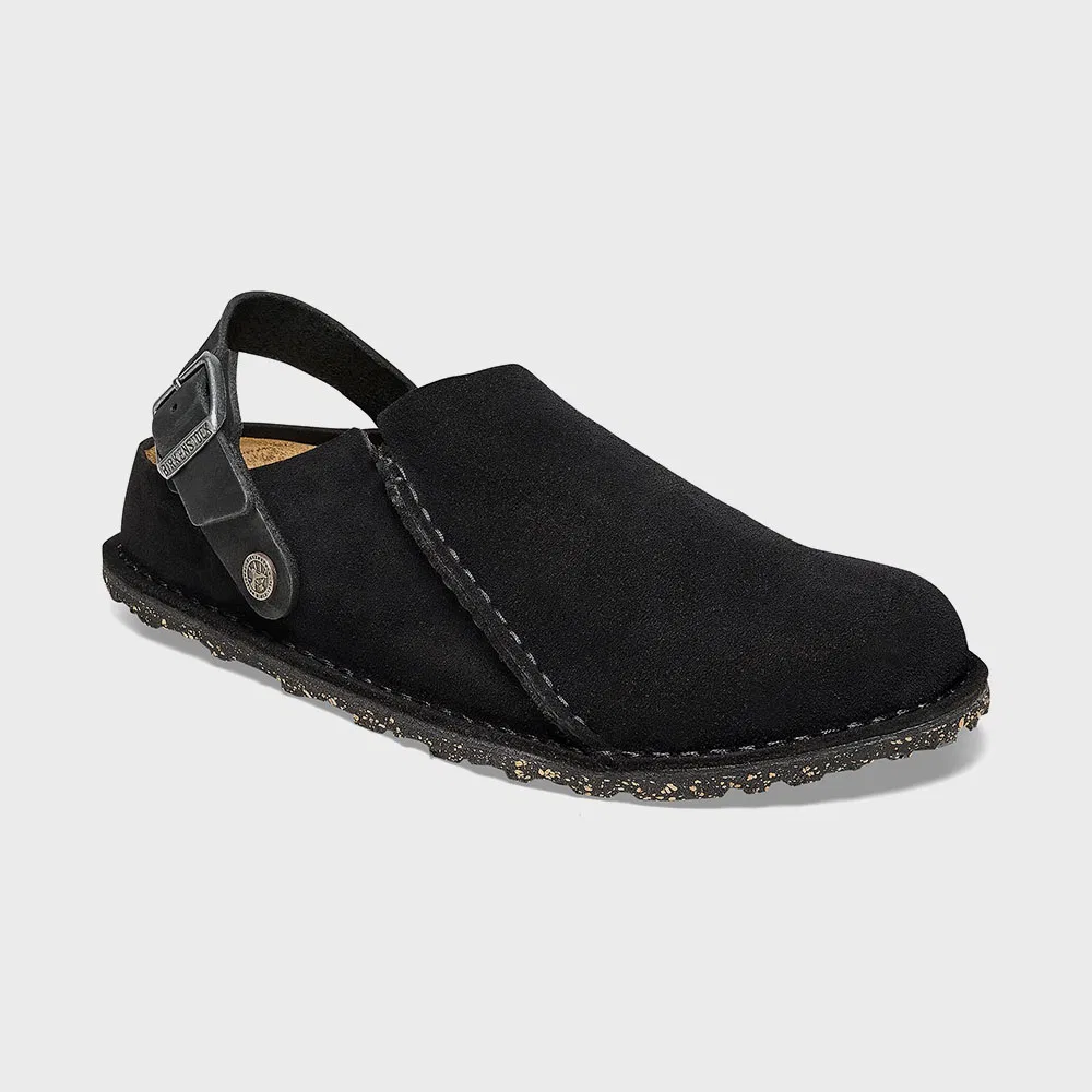 Мужские лоферы Rootree Premium из замши чёрные от Birkenstock