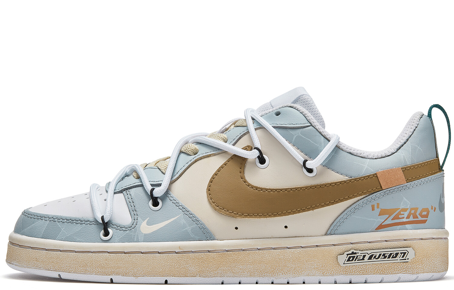 

Кроссовки для скейтборда Court Borough женские, низкие, серый/синий Nike