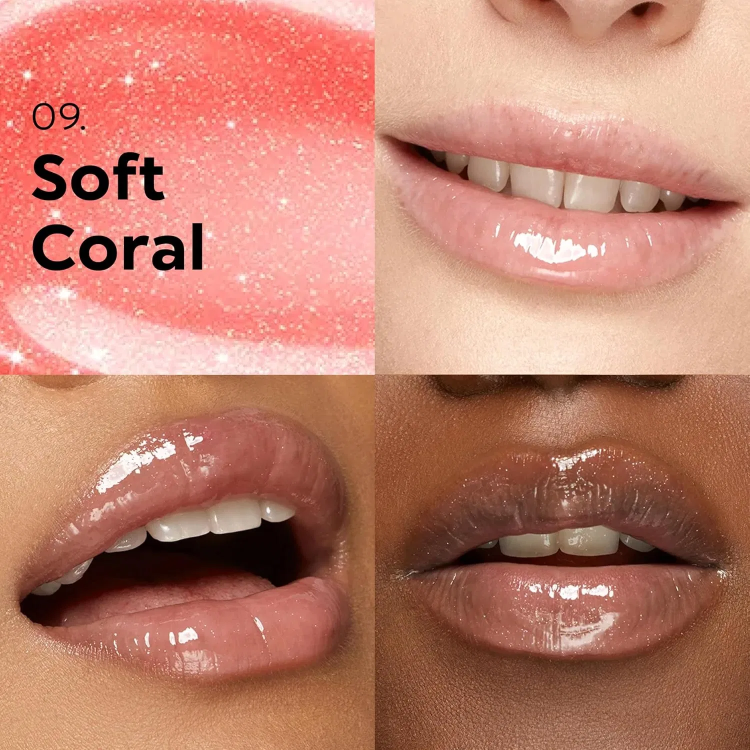 Питательный блеск для губ KIKO Milano 3D Hydra Lipgloss Kiko Milano, 09 Soft Coral — фото 2