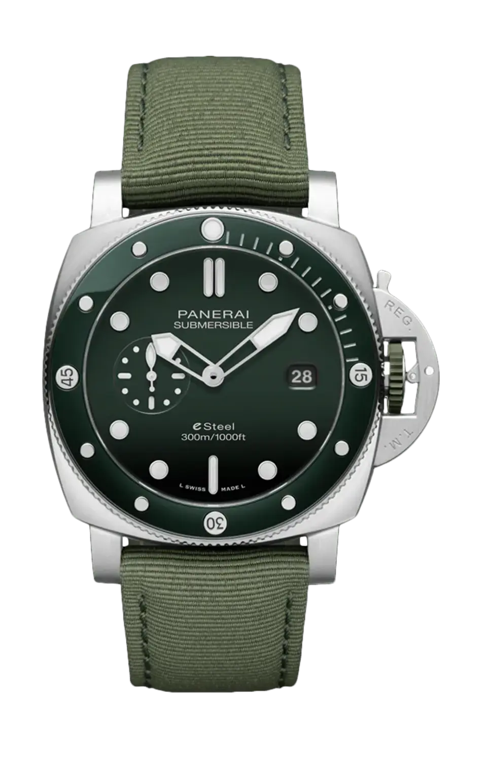 

Часы submersible quarantaquattro esteel verde smeraldo Panerai