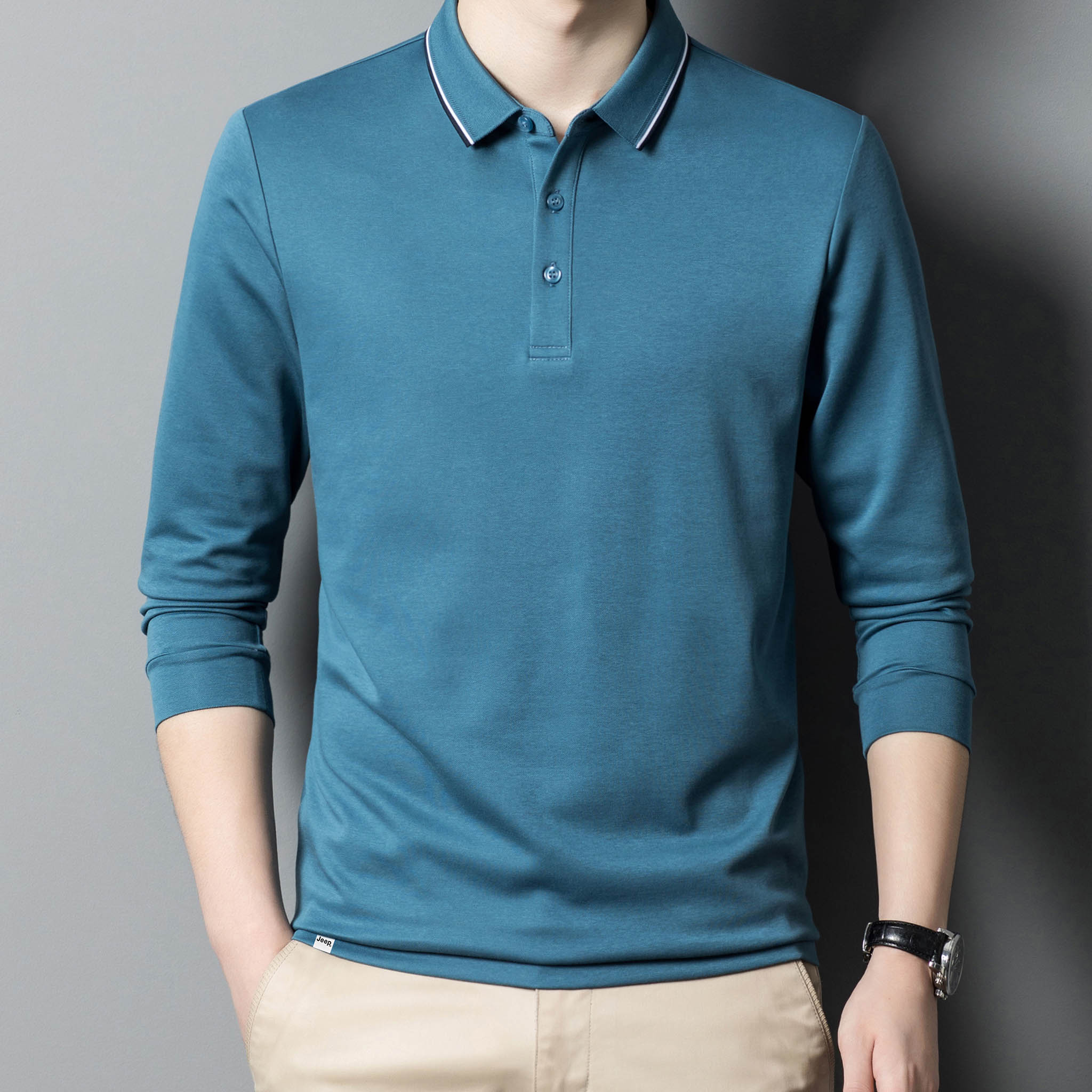 

Классическая коллекция поло Unisex Jeep, серый синий