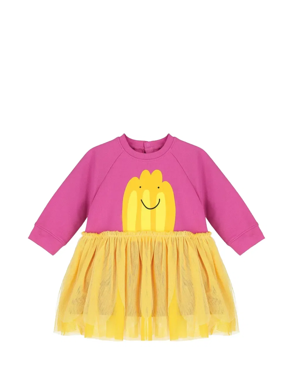 Платье с графическим принтом Stella Mccartney Kids, желтый