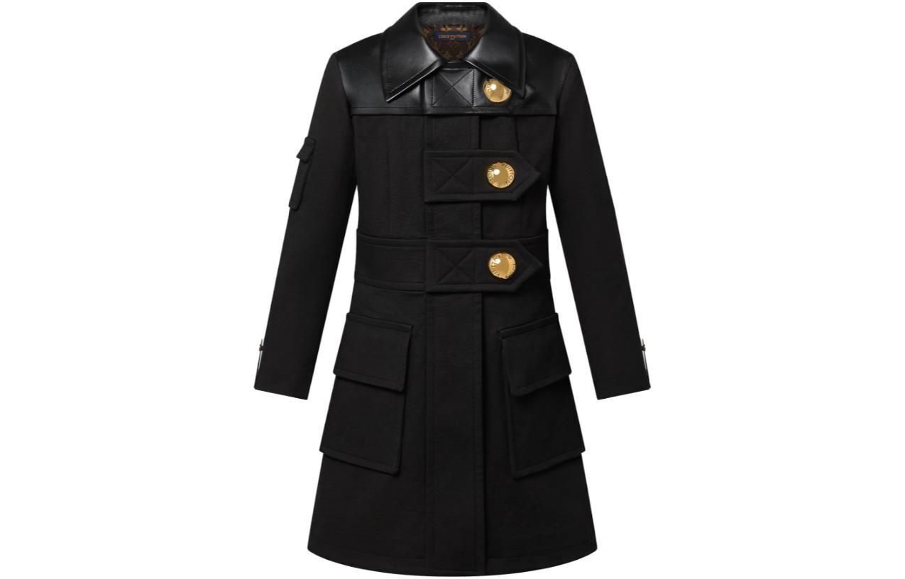 

Пальто женское черное Louis Vuitton