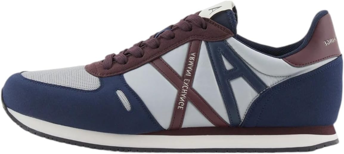 Мужские кроссовки Armani Exchange Retro Rio, синий/серый/темно-синий/светло-серый