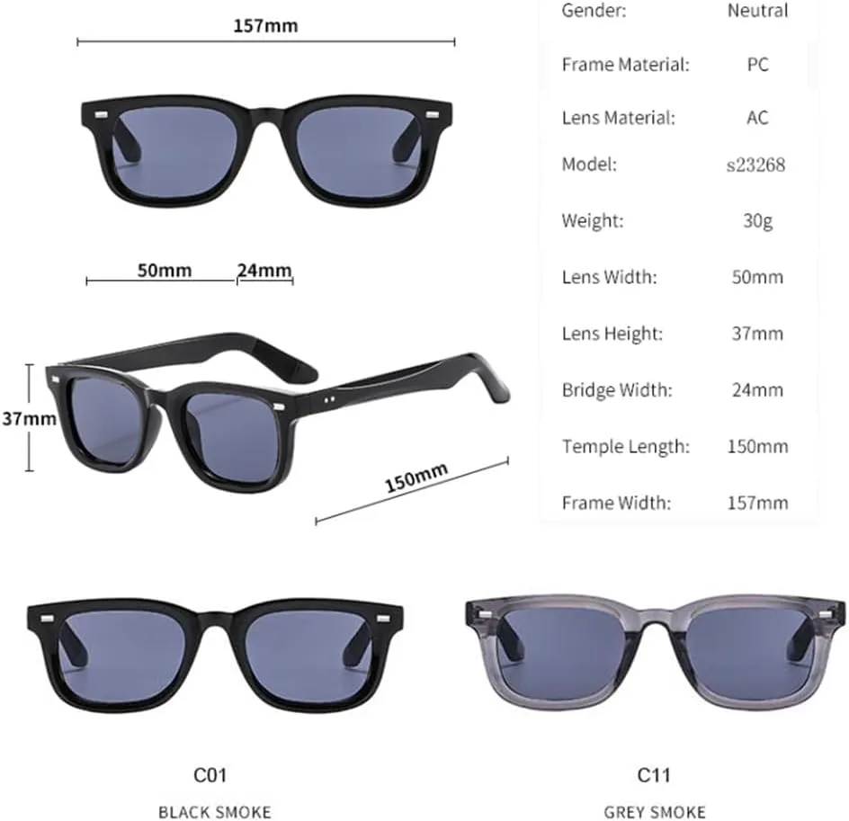 

Модные очки, универсальная личность, уличное фото, солнцезащитные очки, мужские очки для вождения, солнцезащитный крем для женщин TVTBBVV, Transparent Smoke