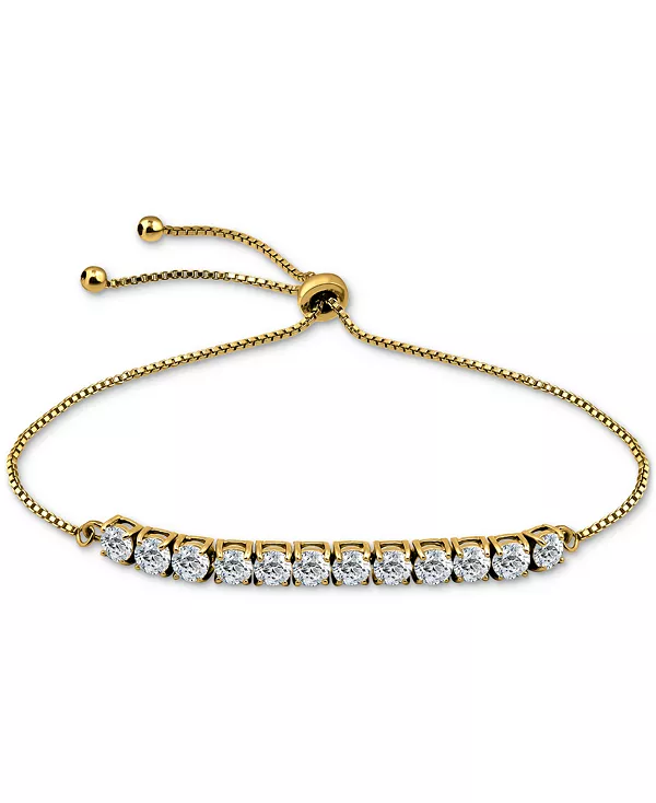 

Браслет-Боло с изогнутой планкой из кубического циркония, созданный для Macy's Giani Bernini, gold