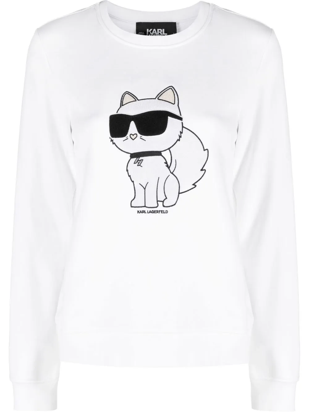 

Толстовка Ikon 2.0 Choupette KARL LAGERFELD, белый