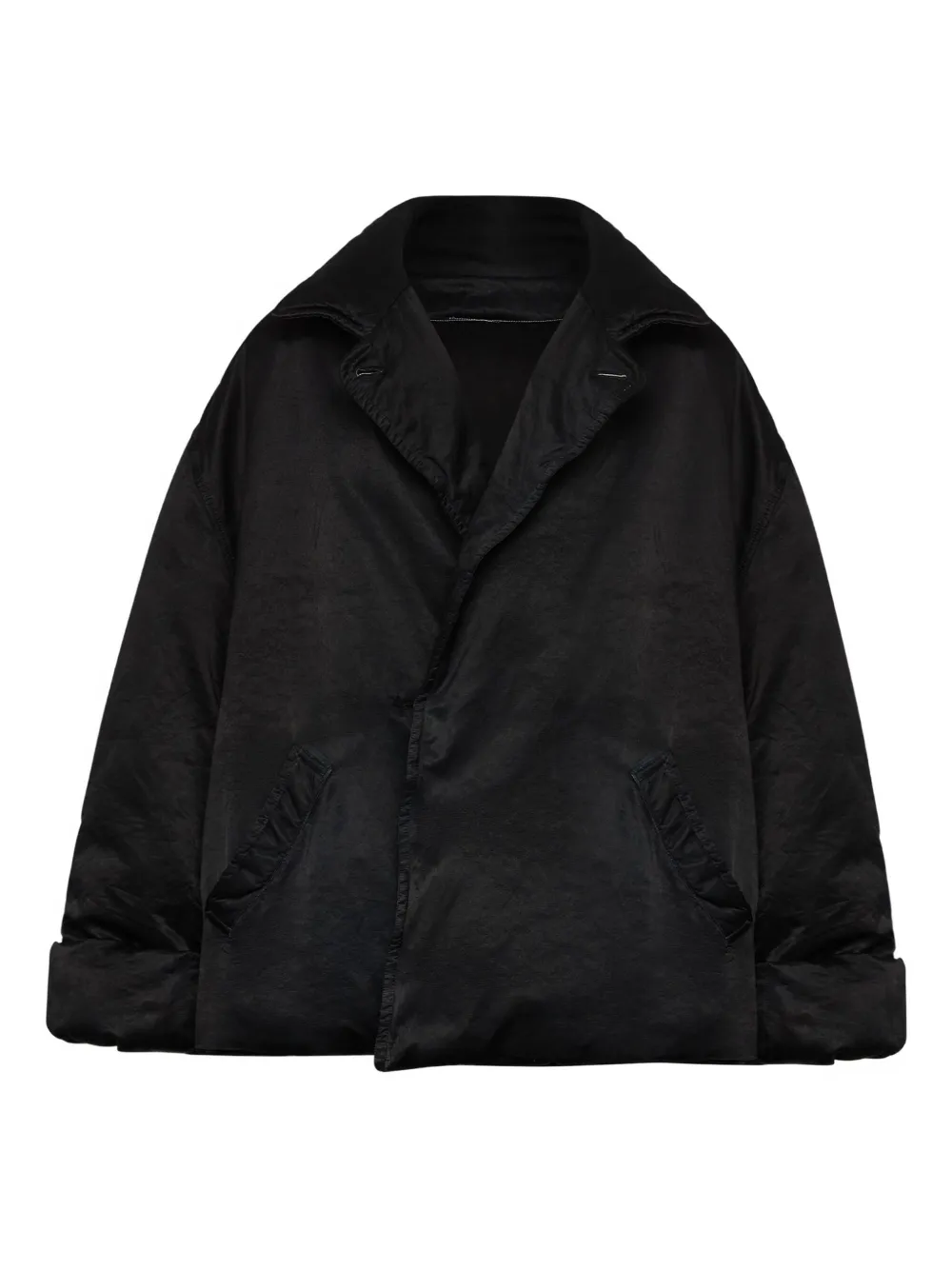 

Стеганый пуховик MM6 Maison Margiela, черный