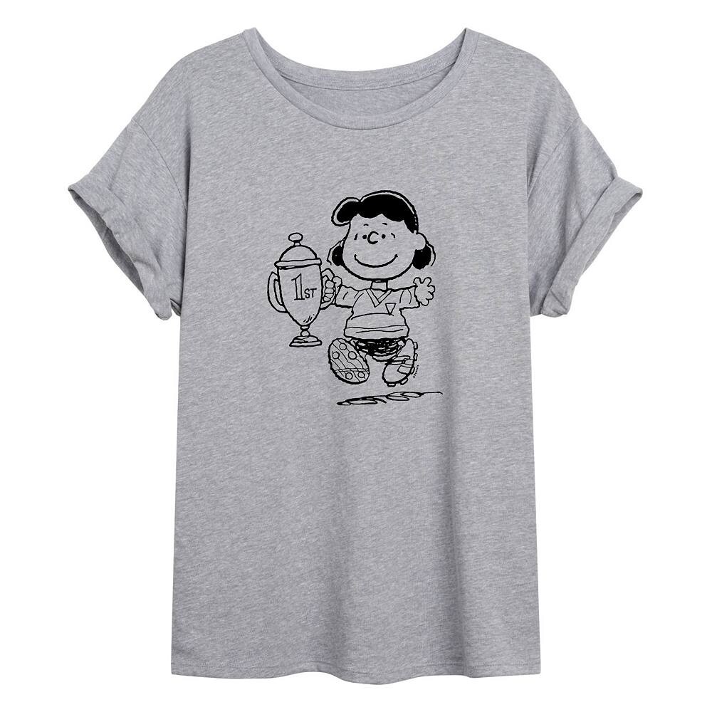 

Струящаяся футболка Juniors' Peanuts Lucy Trophy Licensed Character, серый