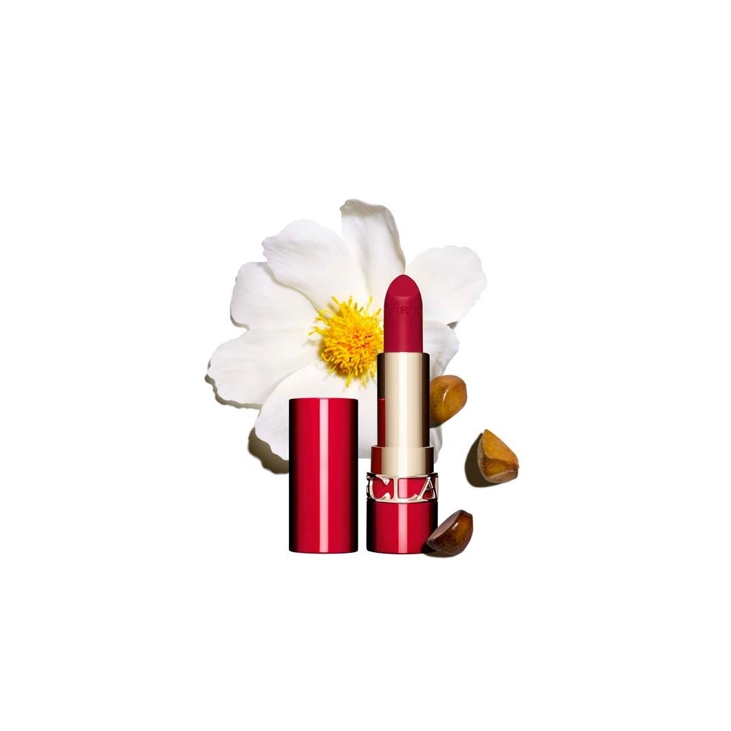 Губная помада joli rouge velvet Clarins, 742v - joli rouge, вес 3.5 гр. — фото 2
