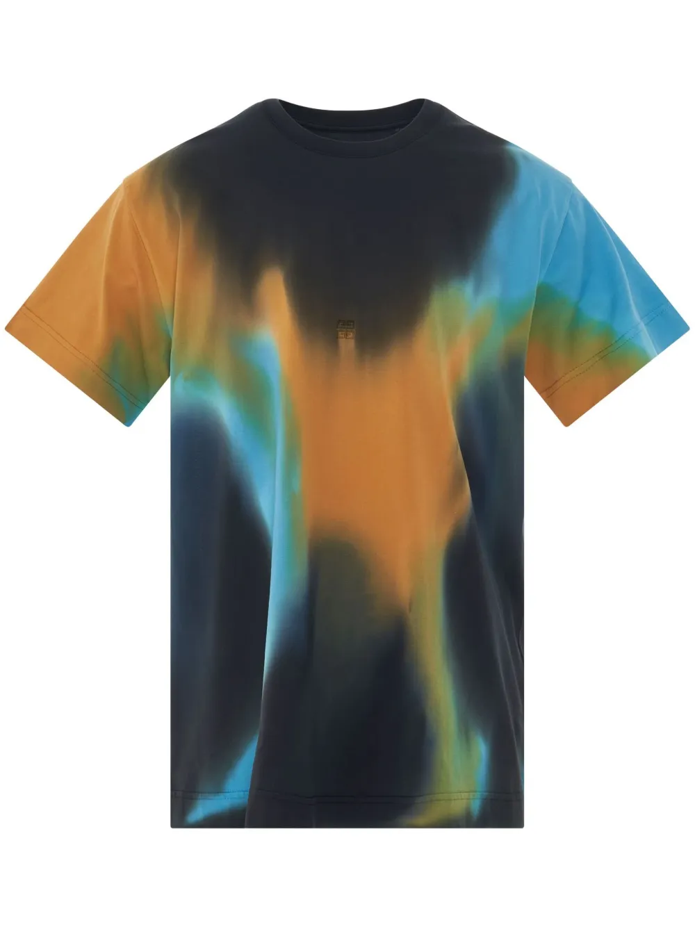 Футболка оверсайз Tiedye с вышивкой 4G Givenchy, черный
