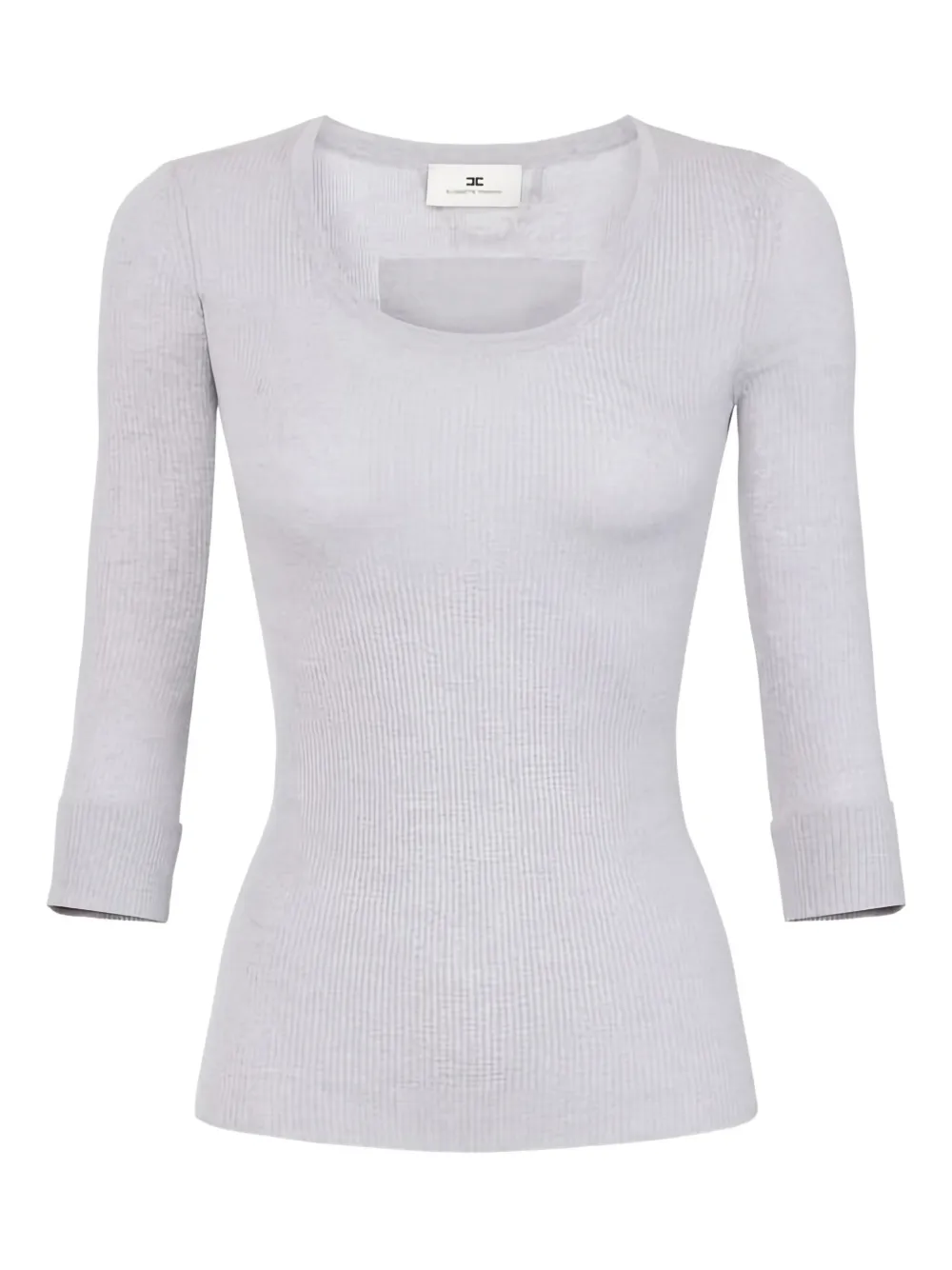 

Рифленый топ Elisabetta Franchi, серый