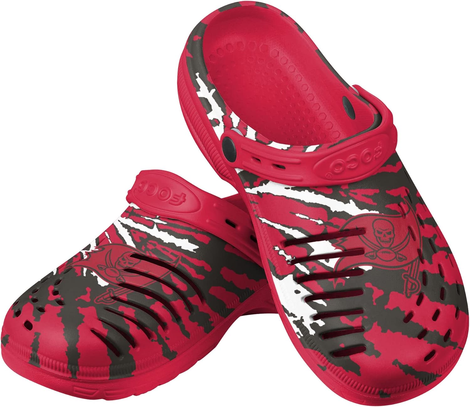 

Садовые водные сандалии с ремешком FOCO для мужчин с логотипом команды NFL в стиле тай-дай, Tampa Bay Buccaneers Tie-dye