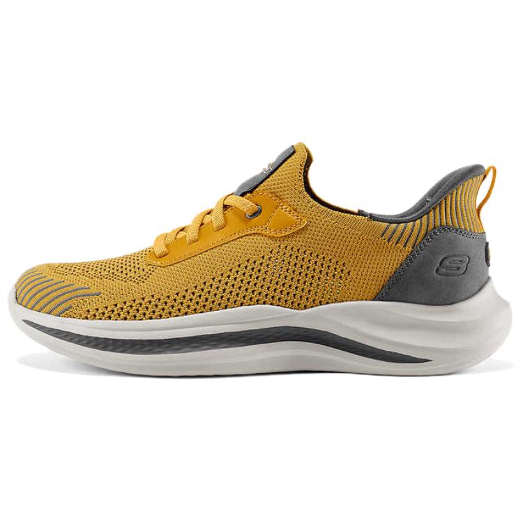 

Skechers Мужские повседневные туфли MENS USA, устойчивые к истиранию, ярко-желтые