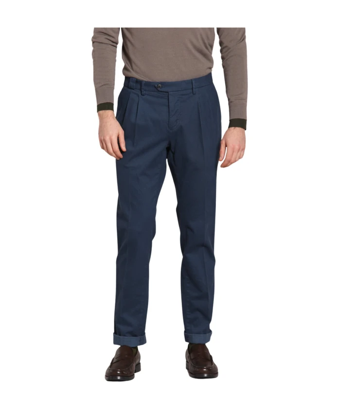 

Синие хлопчатобумажные брюки-чиносы, стандартный крой. Mason'S, синий