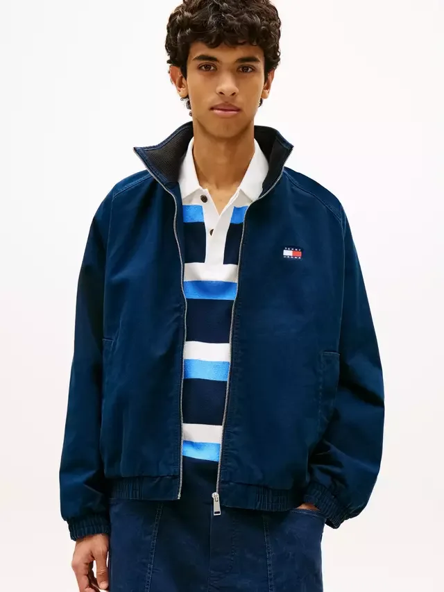 Куртка-бомбер из саржи с застежкой-молнией Tommy Hilfiger, Dark Blue