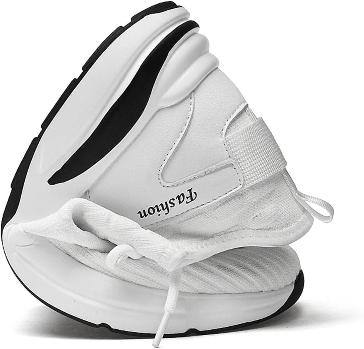 Мужские кроссовки Generisch Trainers Higher Trainers, модные, простые, дышащие, сетчатые, для бега, повседневной носки, спорта и походов, Weiß — фото 4