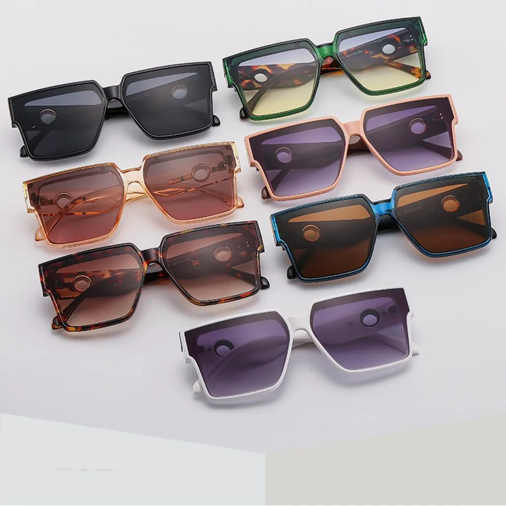 

Женские солнцезащитные очки в винтажном стиле с крупной оправой, мужские модные солнцезащитные очки класса люкс с защитой от УФ-излучения UV400 HVTVTLA, Blue