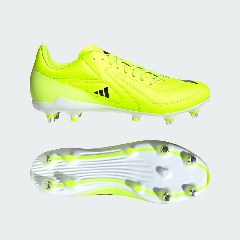 

Бутсы Adidas RS15 Soft Ground Rugby Cleats, цвет Lucid Lemon/Core Black/Hi-Res Yellow