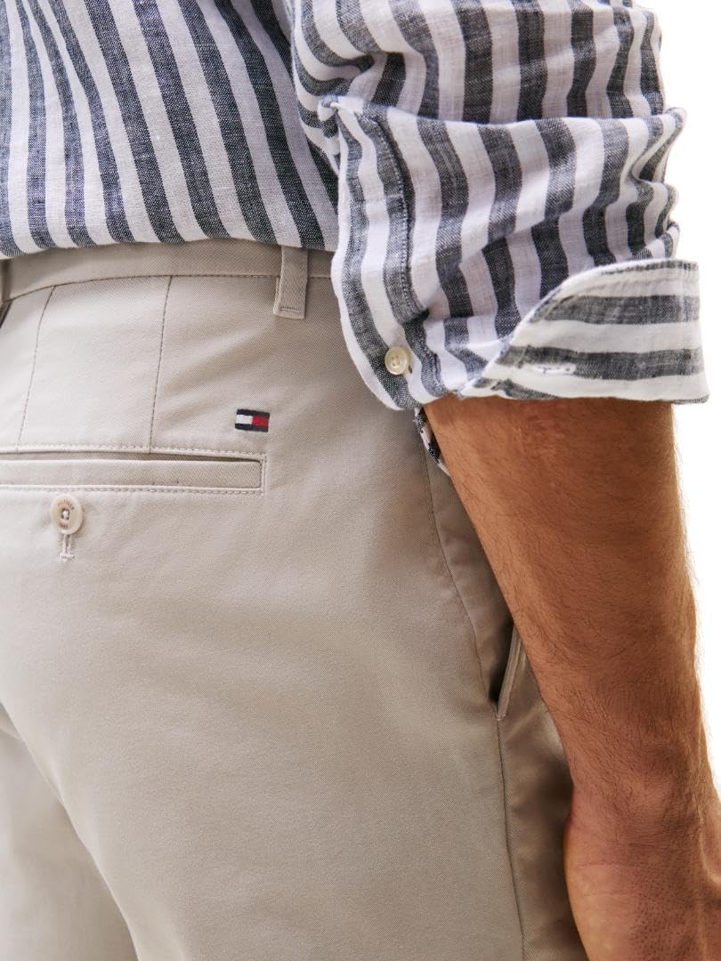 Мужские повседневные хлопковые шорты Tommy Hilfiger длиной 9 дюймов с эластичным ремешком, также доступны в размерах для больших и высоких женщин., October Grey — фото 2