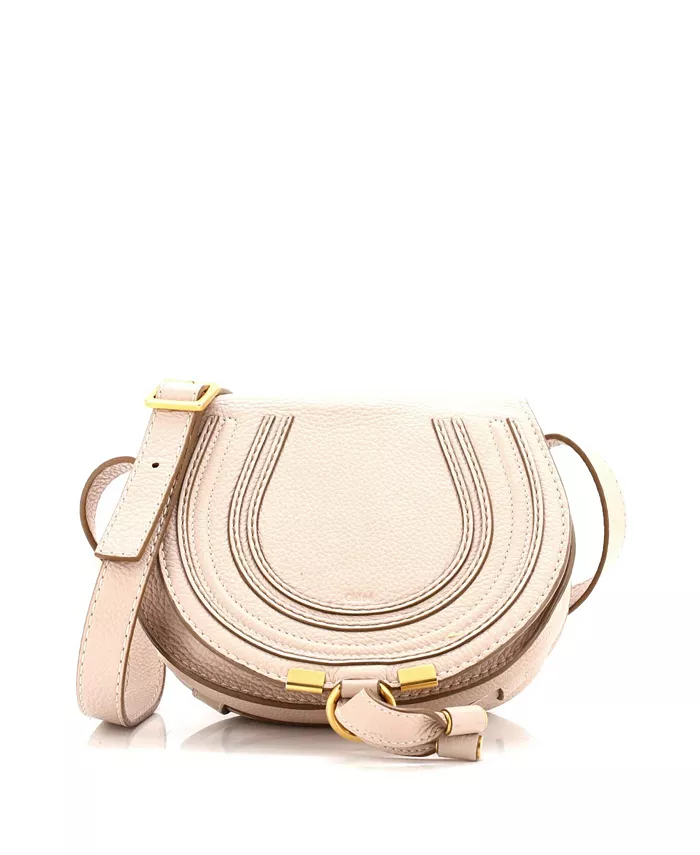 

Маленькая кожаная сумка Marcie через плечо Pre-Owned Chloe, коричневый/бежевый