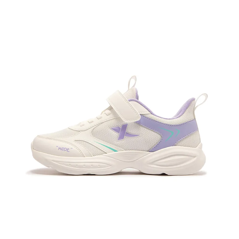 XTEP Беговые кроссовки low top с противоскользящей подошвой, поддержкой и дышащим материалом sail white taro paste purple 33 40