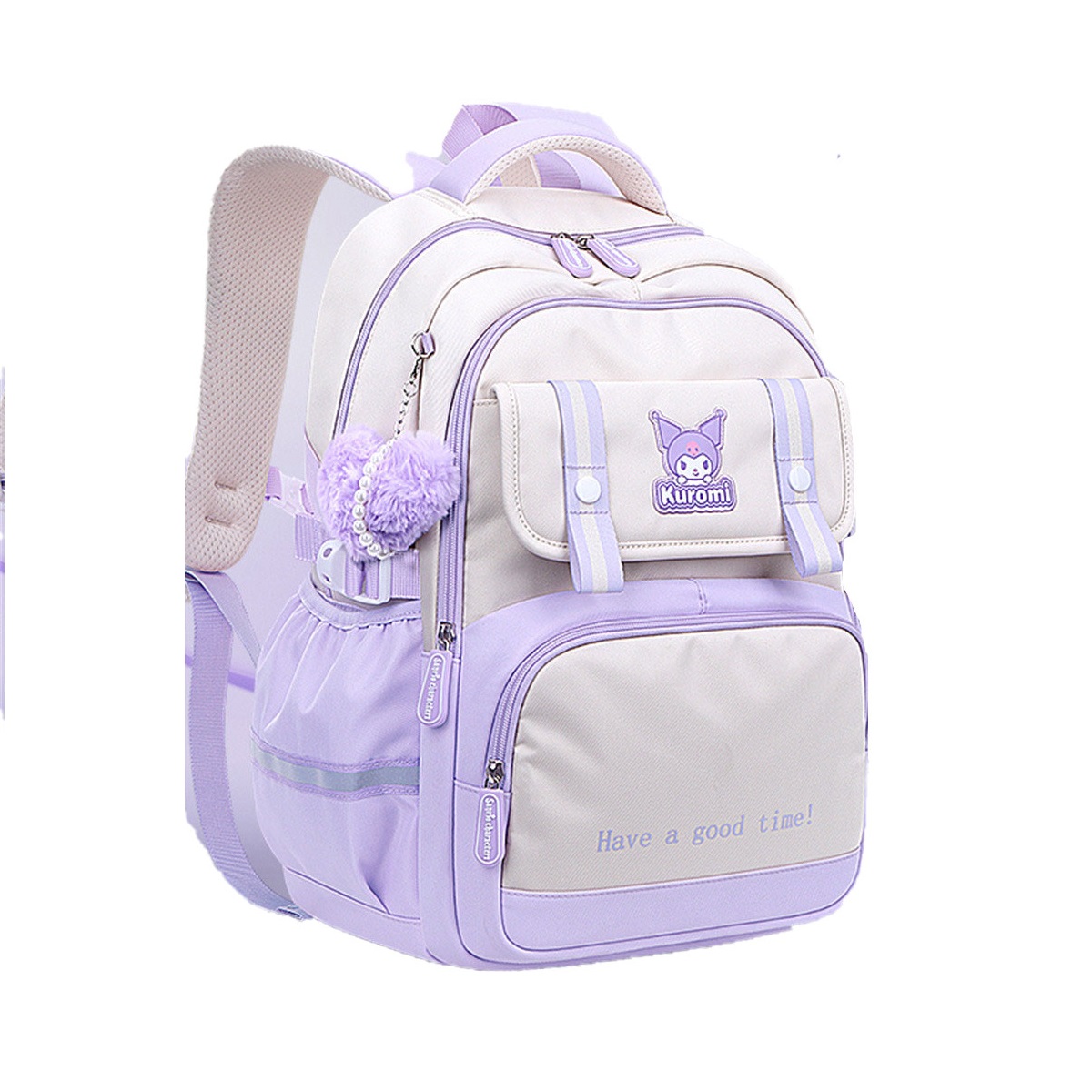 

Sanrio Полиэстеровый рюкзак туба унисекс фиолетовый/розовый/черный/синий, Purple culomie s
