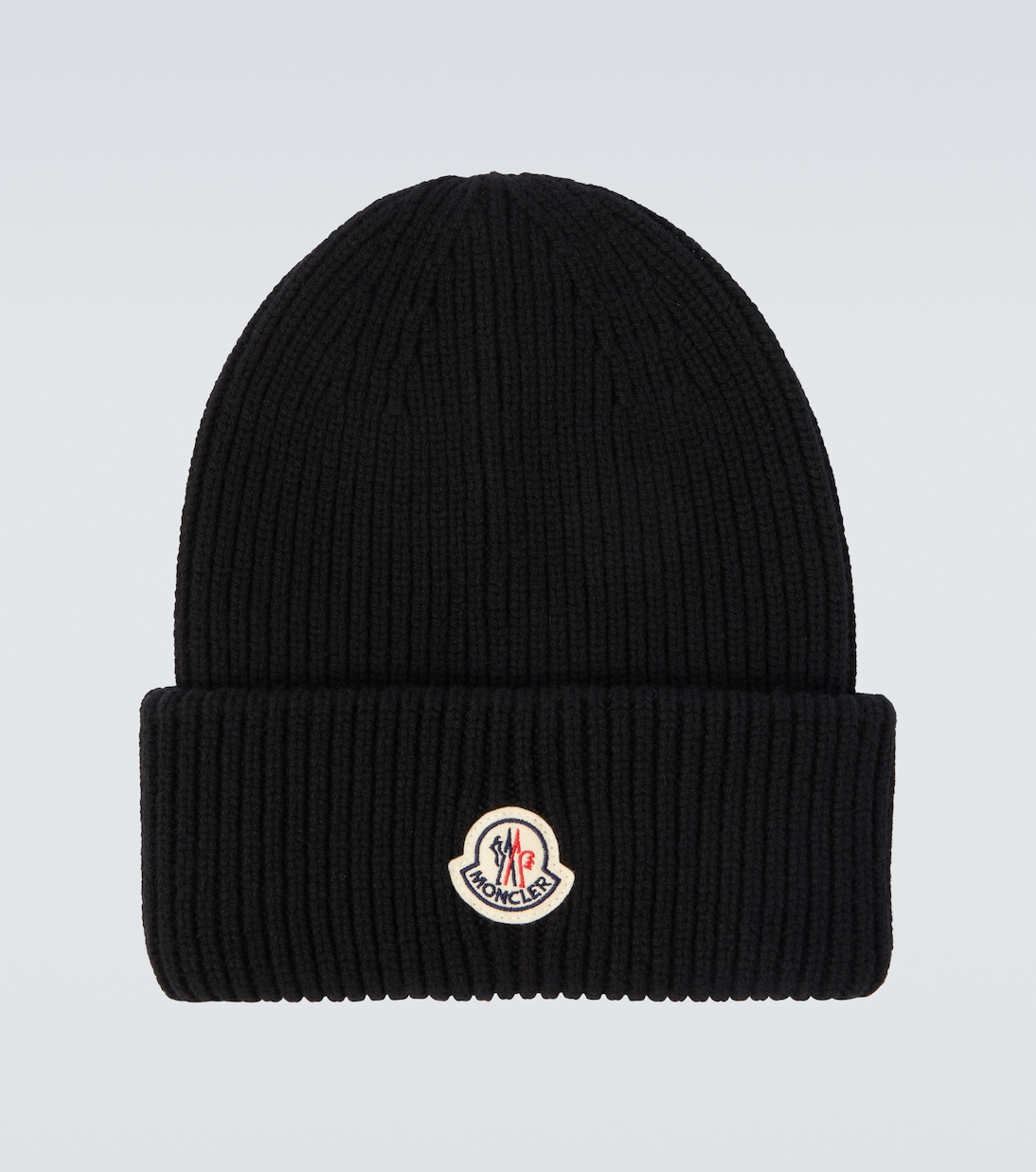 

Шерстяная и кашемировая шапка бини Moncler, черный