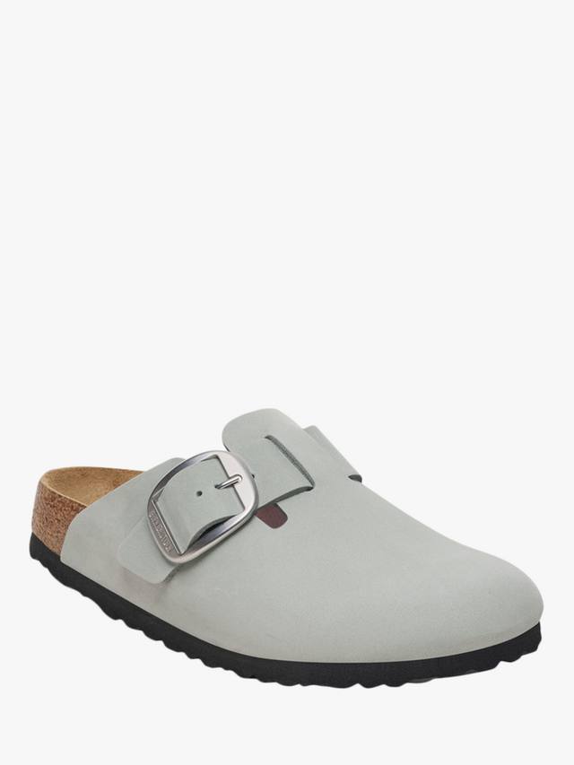 Бостонские клоги из нубука Narrow Fit с большой пряжкой Birkenstock, Sage — фото 2